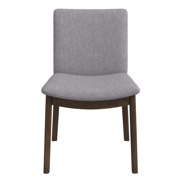 The Laura  Light Grey Linen Solid Wood Dining Chair (Set Of 2) Era and Style Inspired Home Décor 1