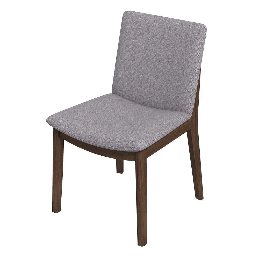 The Laura  Light Grey Linen Solid Wood Dining Chair (Set Of 2) Era and Style Inspired Home Décor 7