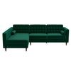 The Christian Green Velvet Sectional Sofa Left Facing Era and Style Inspired Home Décor 1