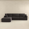 The Cecilia Modular Corner Sectional Modern Fabric Sofa Dark Gray Era and Style Inspired Home Décor 5