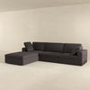 The Cecilia Modular Corner Sectional Modern Fabric Sofa Dark Gray Era and Style Inspired Home Décor 4