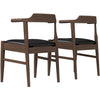 The Leon Mid-Century Modern Leather Dining Chair (Set of 2) Era and Style Inspired Home Décor 7