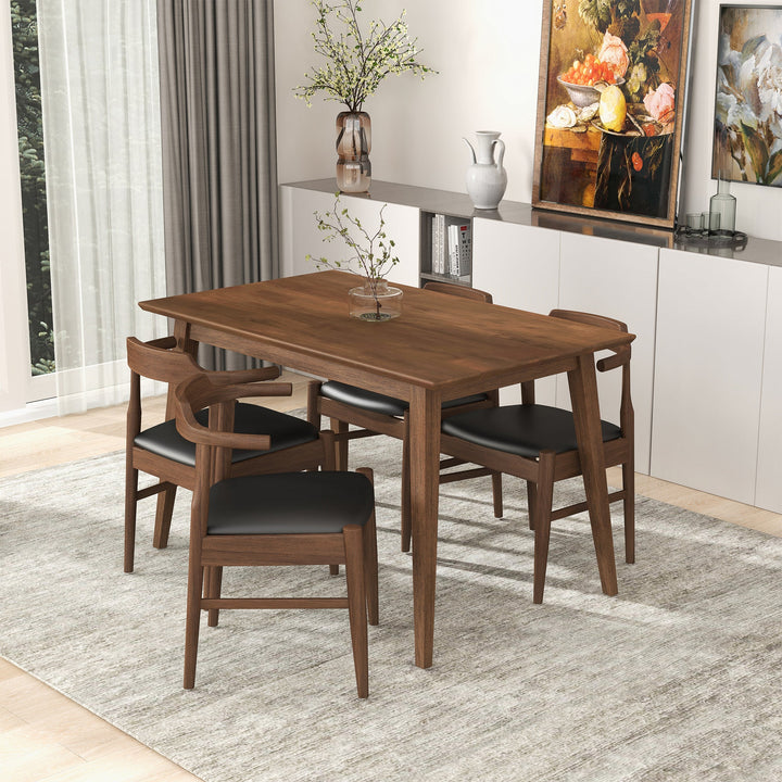 The Levi Modern Style Solid Wood Rectangular Dining Kitchen Table 47" Era and Style Inspired Home Décor 5