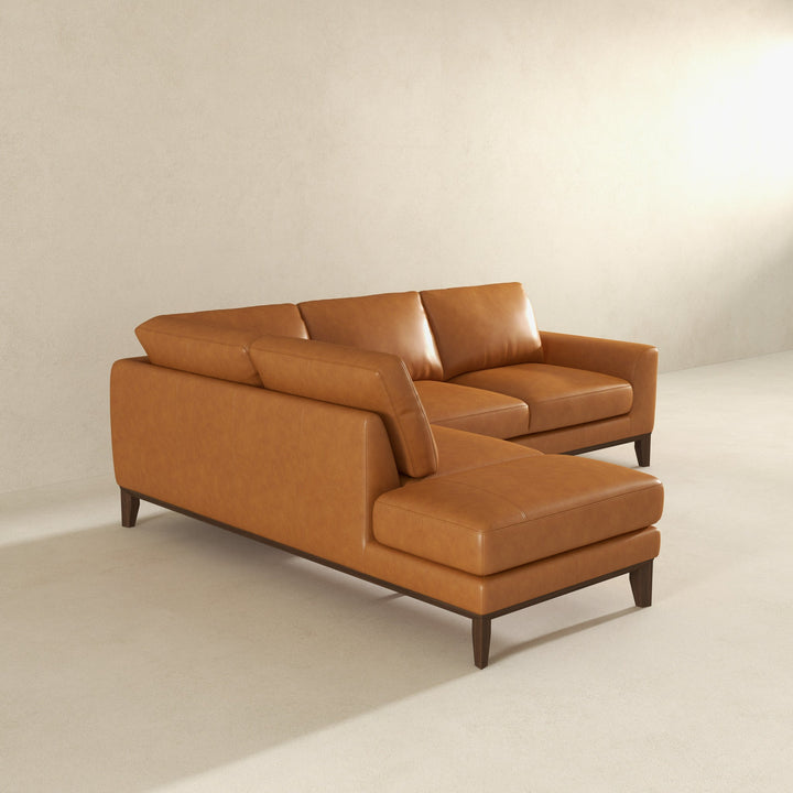 The London Leather Sectional Sofa Left Facing Era and Style Inspired Home Décor 7