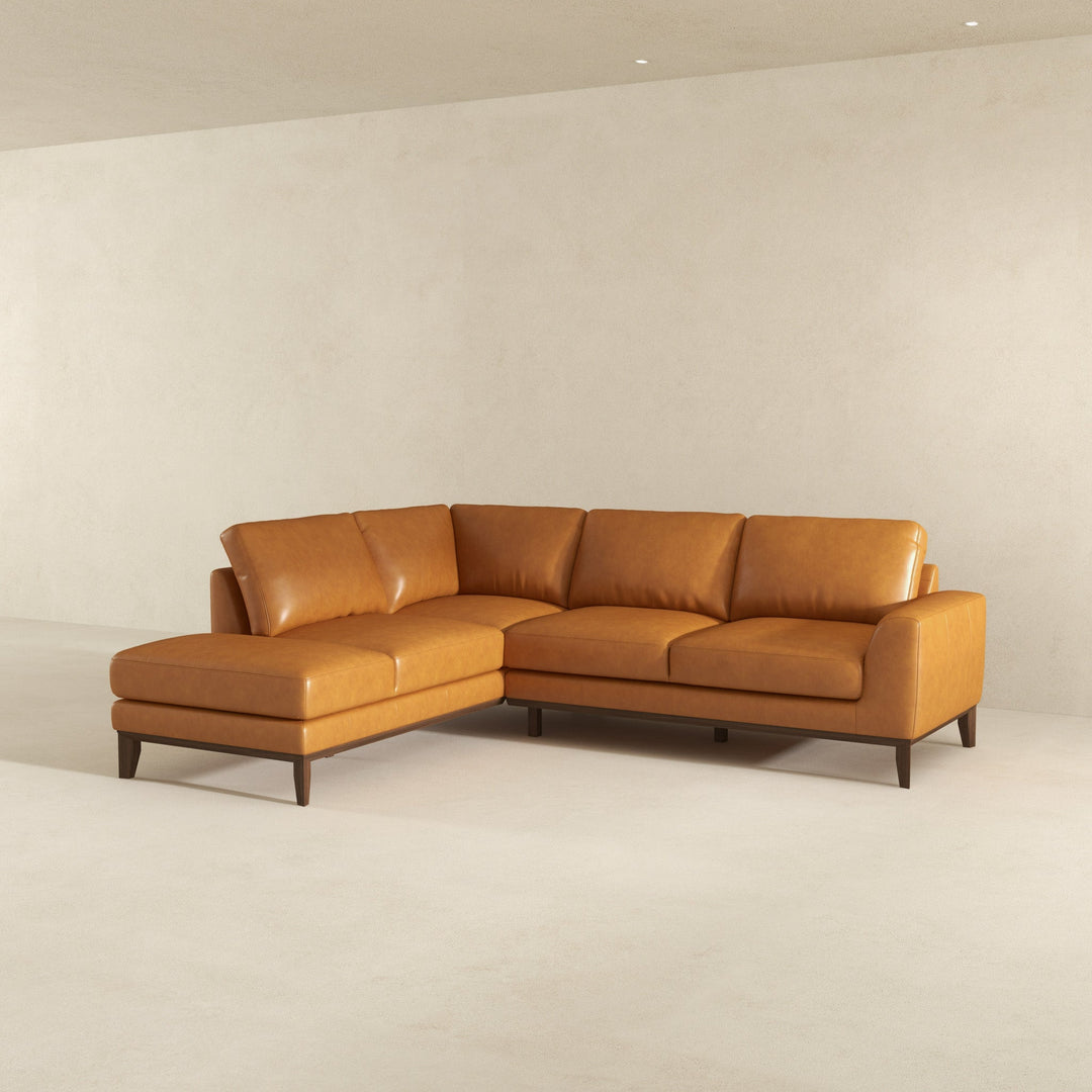 The London Leather Sectional Sofa Left Facing Era and Style Inspired Home Décor 5