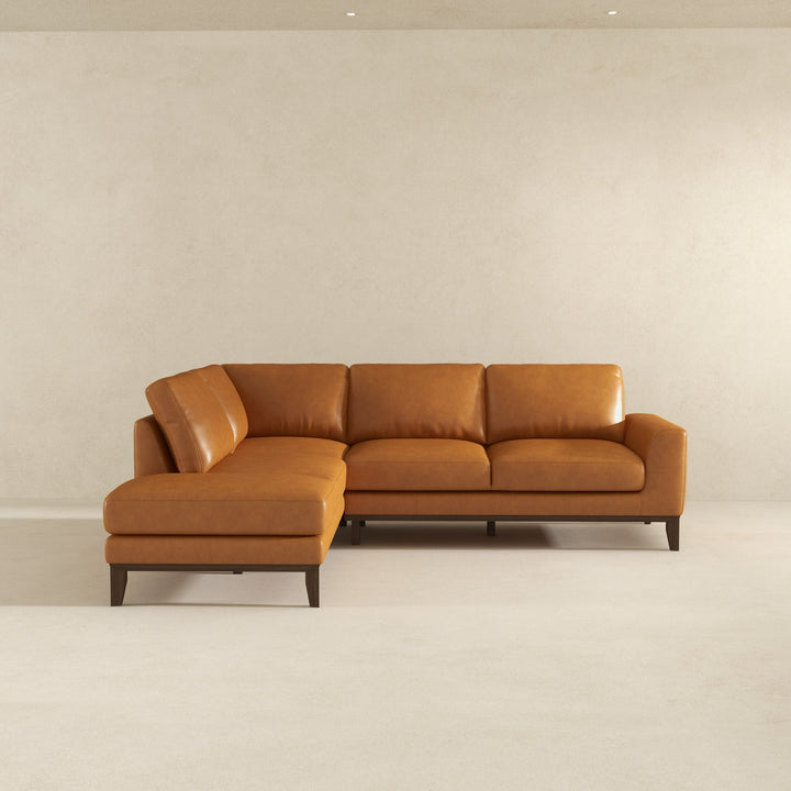 The London Leather Sectional Sofa Left Facing Era and Style Inspired Home Décor 4