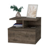 Augusta Floating Nightstand, 2-Tier Shelf, 1-Drawer