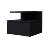 Augusta Floating Nightstand, 2-Tier Shelf, 1-Drawer