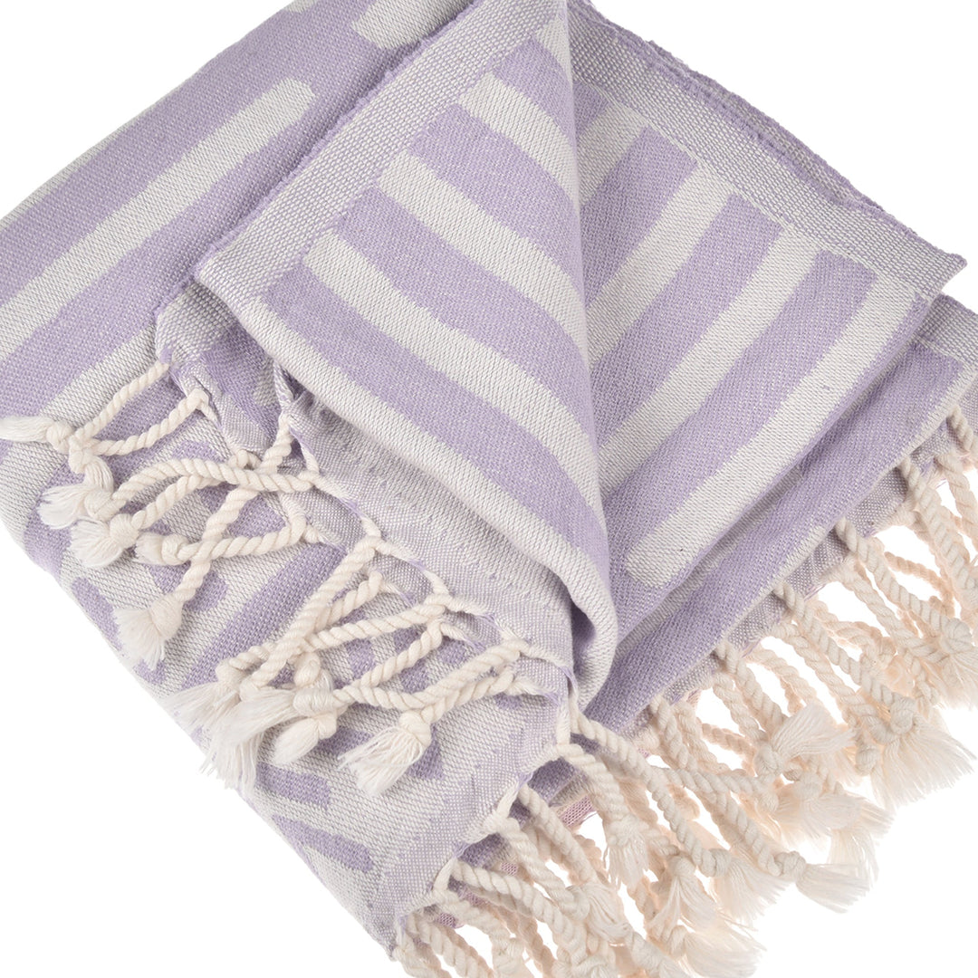 Exclusive Aitos Peshtemal Pure Cotton Throw Blanket by La'Hammam