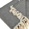 Zigzag Throw Blanket Pure Cotton 72"x50" by La'Hammam