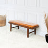 The Maddox Bench (Tan Leather) Era and Style Inspired Home Décor 3