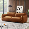 The Emma Mid Century Modern Luxury Cognac Leather Sofa Era and Style Inspired Home Décor 1