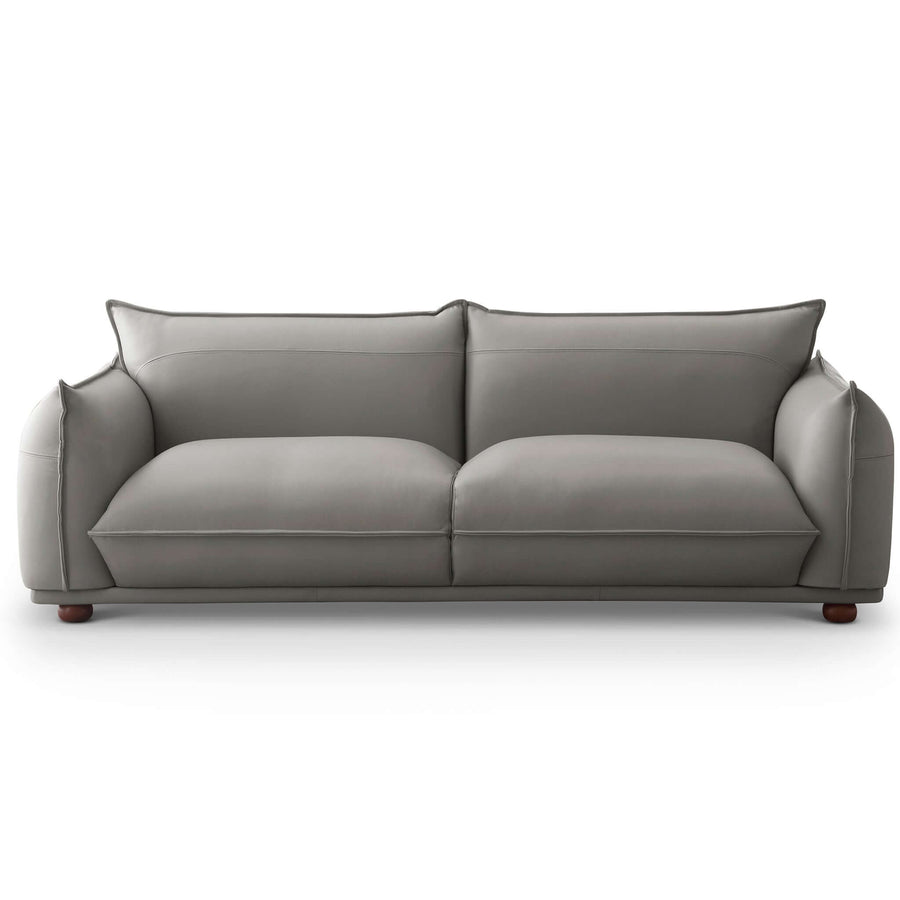 The Emma Mid Century Modern Luxury Grey Leather Sofa Era and Style Inspired Home Décor 2