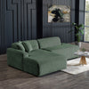 The Mar Sectional Green Velvet Sofa (Left Facing) Era and Style Inspired Home Décor 3