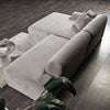 The Mar Sectional Grey Velvet Sofa (Left Facing) Era and Style Inspired Home Décor 6