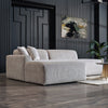 The Mar Sectional Grey Velvet Sofa (Left Facing) Era and Style Inspired Home Décor 5