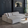 The Mar Sectional Grey Velvet Sofa (Left Facing) Era and Style Inspired Home Décor 3