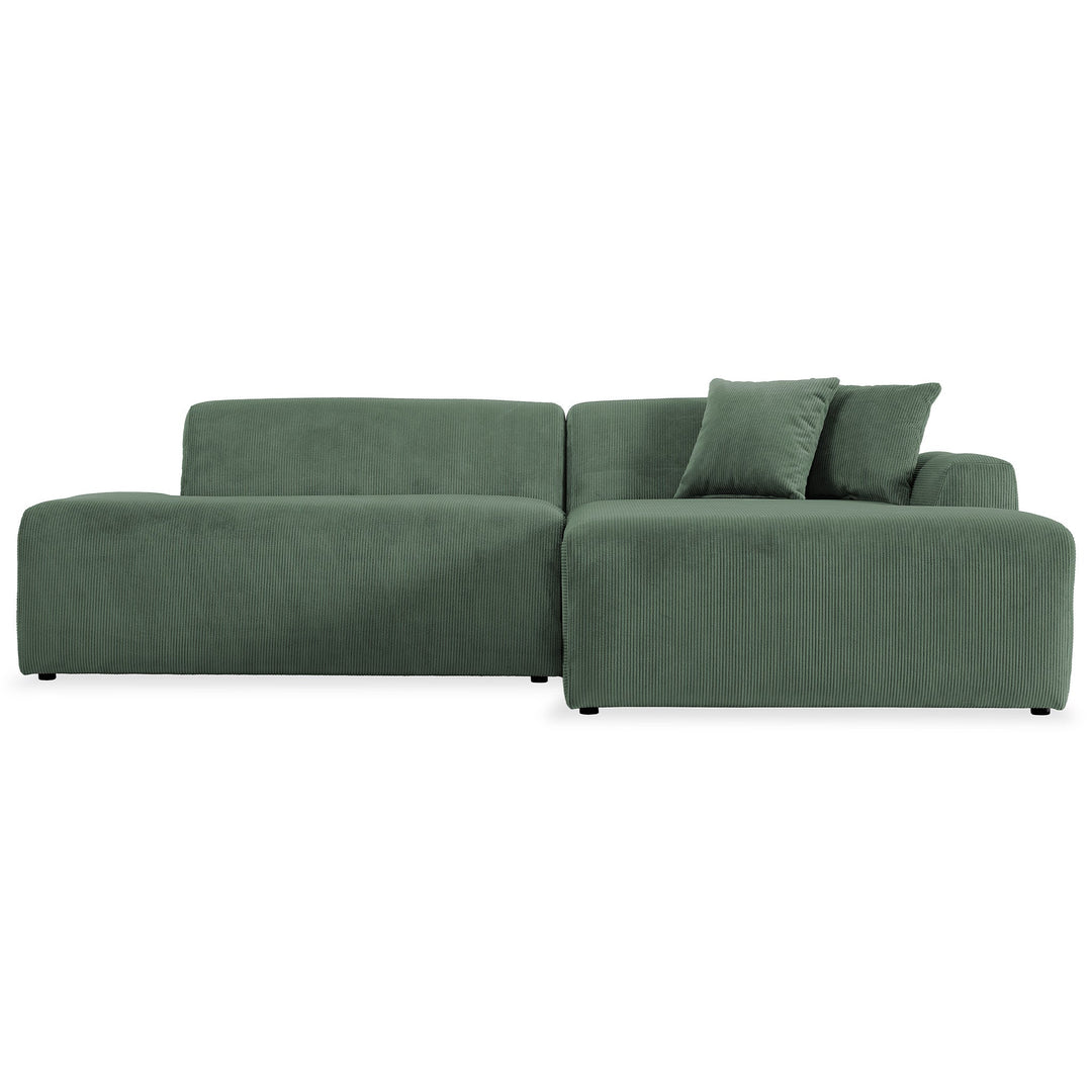 The Mar Sectional Green Velvet Sofa (Right Facing) Era and Style Inspired Home Décor 1