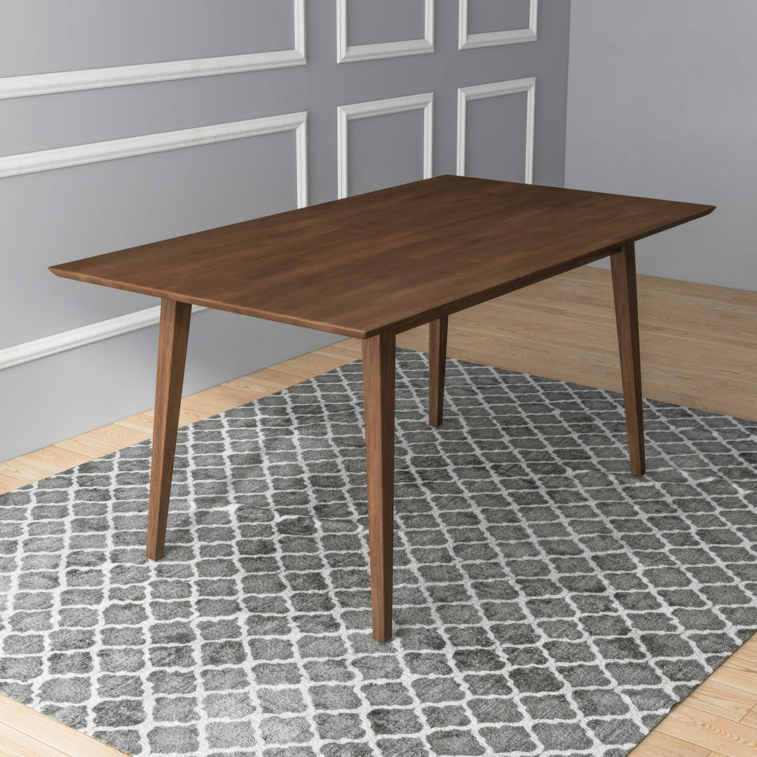 The Mary Modern Style Solid Wood Rectangular Dining Kitchen Table 63" Era and Style Inspired Home Décor 1