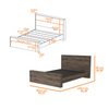 Braga Full Size Bed Frame, Headboard