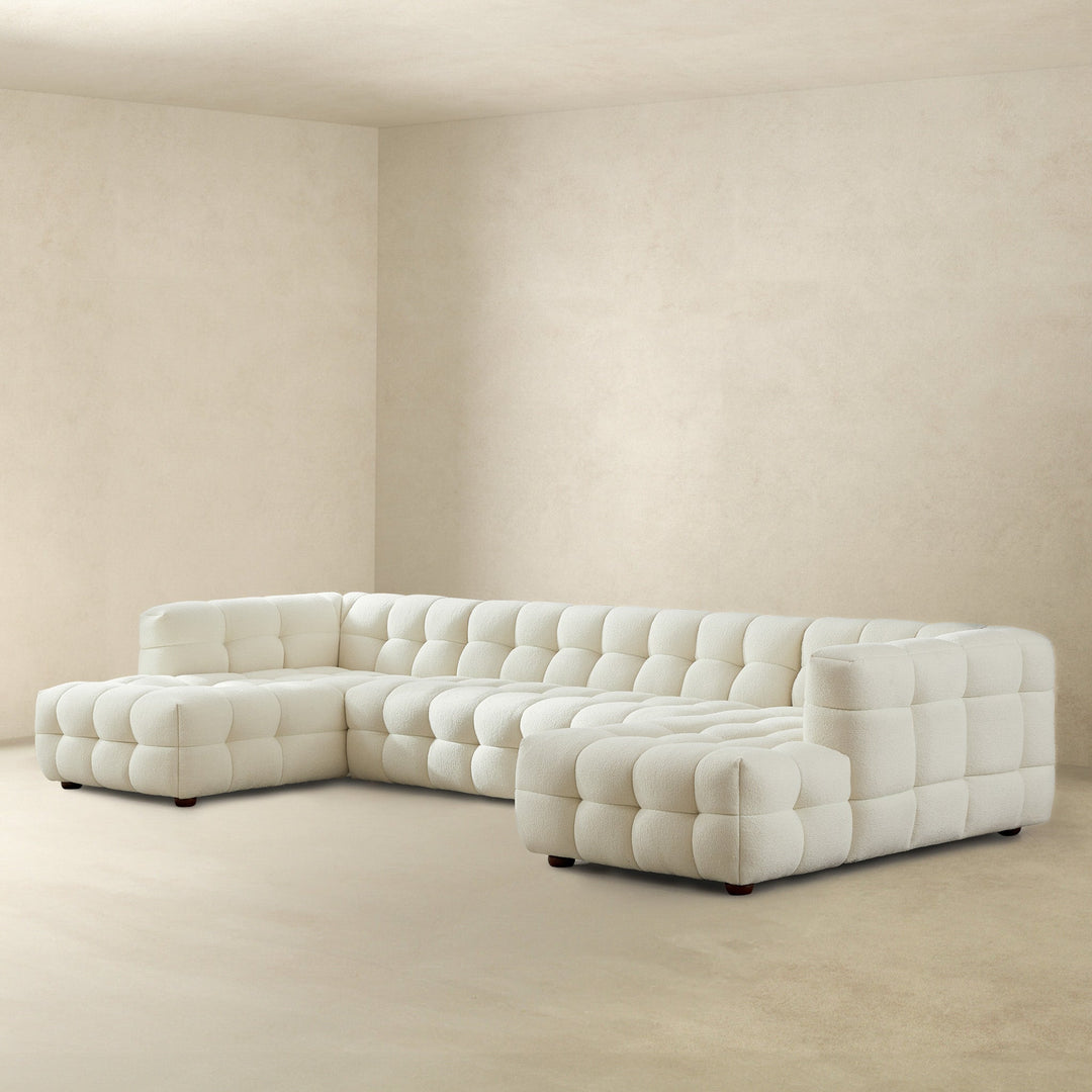 The Morrison U Shape Corner Sofa (Cream Boucle) Era and Style Inspired Home Décor 4