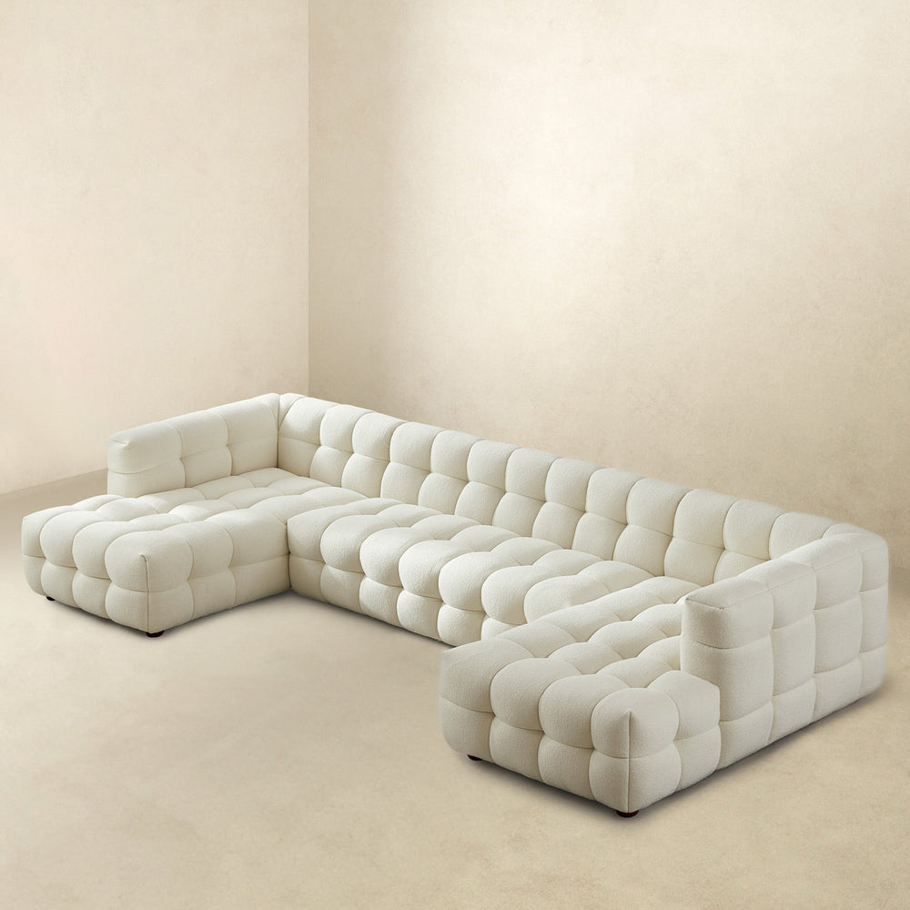 The Morrison U Shape Corner Sofa (Cream Boucle) Era and Style Inspired Home Décor 3