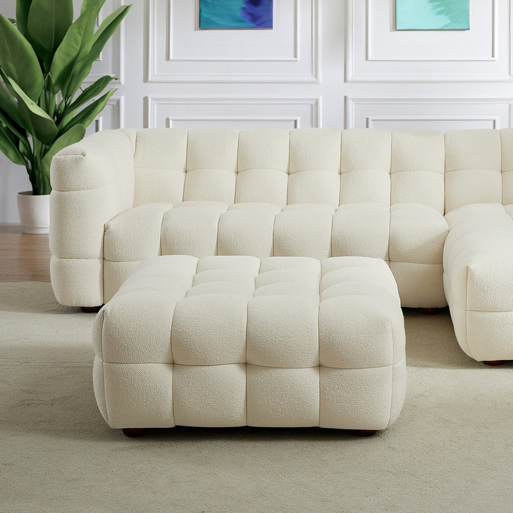 The Morrison Ottoman (Cream Boucle) Era and Style Inspired Home Décor 2