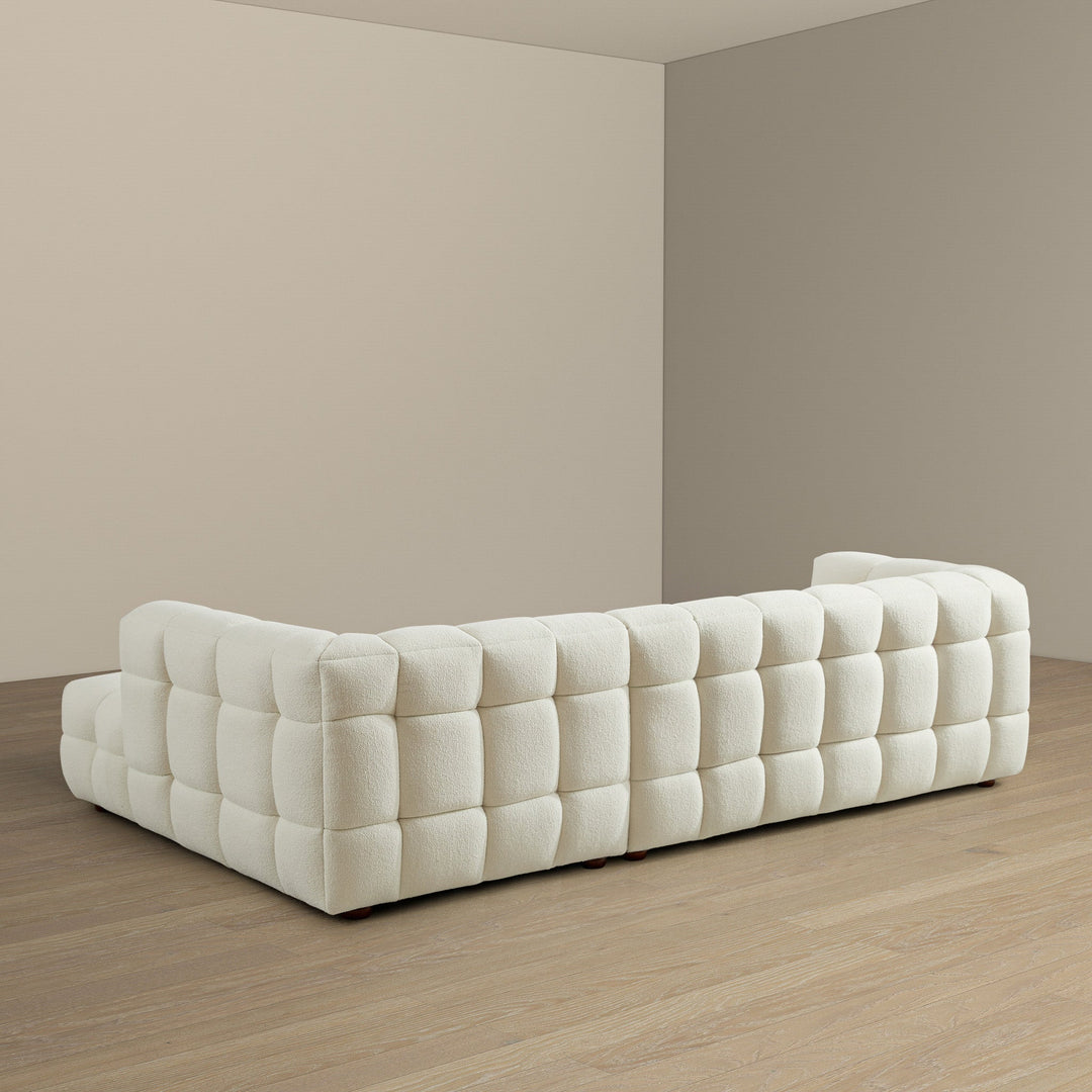 The Morrison Right Sectional Sofa (Cream Boucle) Era and Style Inspired Home Décor 5