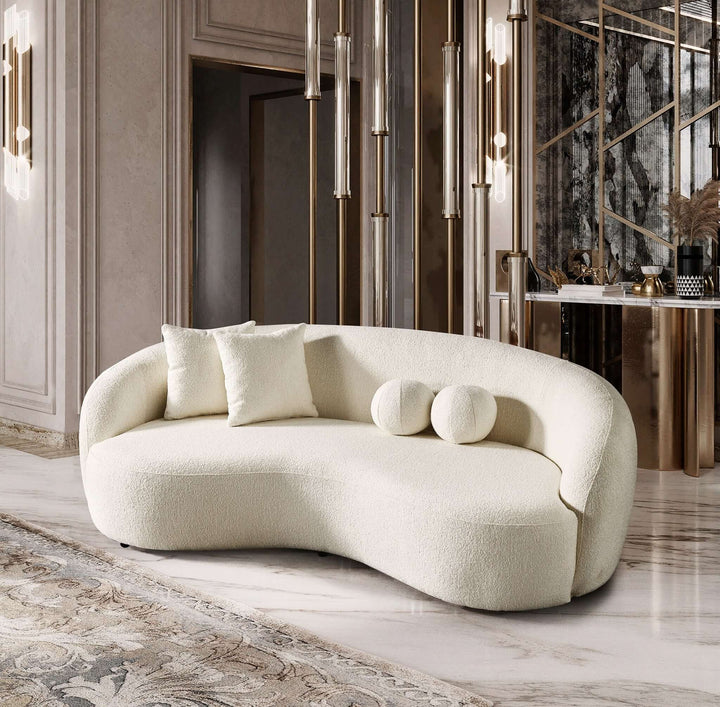 The Drake Japandi Style Curvy Boucle Sofa Era and Style Inspired Home Décor 1