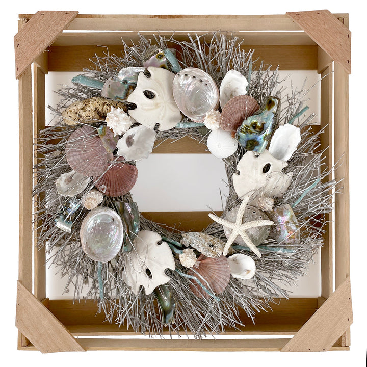 Abalone and Sand Dollar Wreath