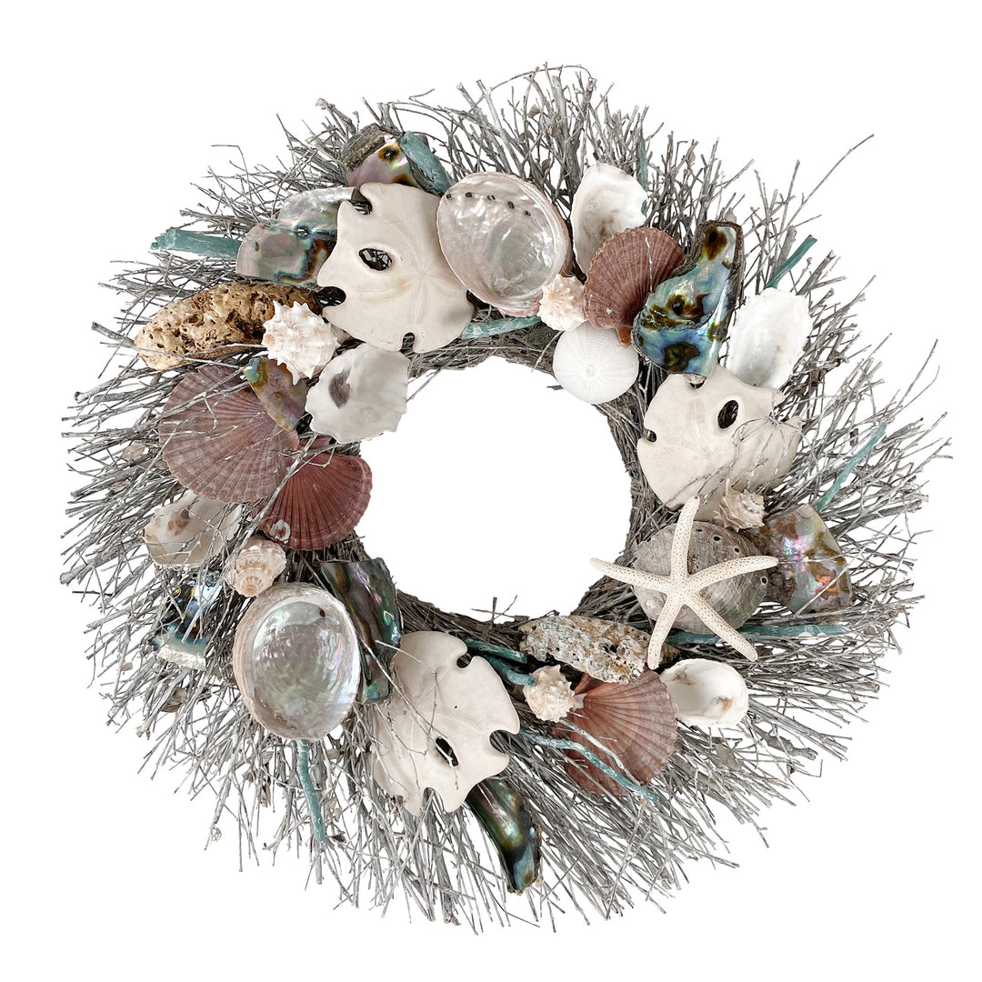 Abalone and Sand Dollar Wreath