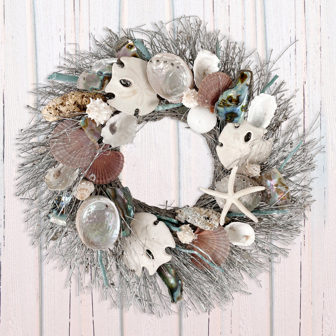 Abalone and Sand Dollar Wreath