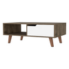 Mid-Century Modern Coffee Table, One Open Shelf, One Drawer