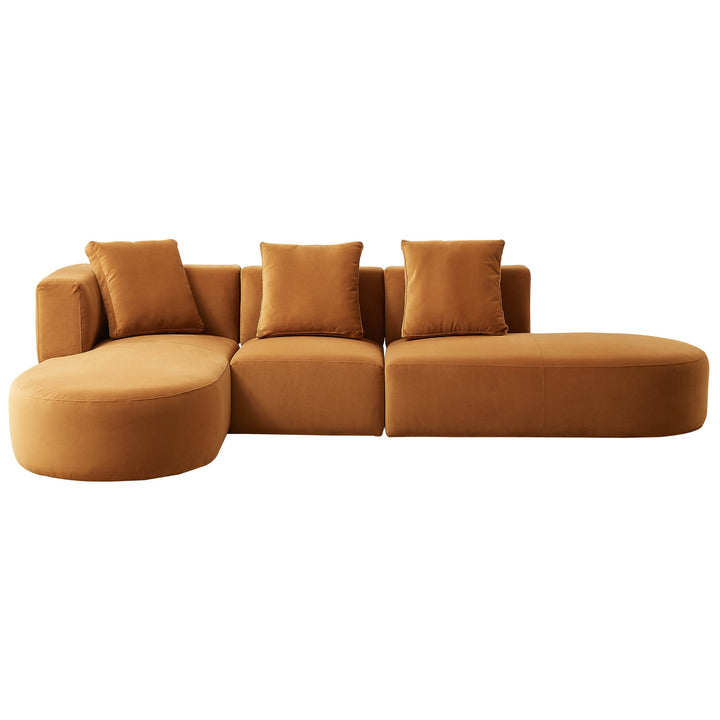 The Orby Velvet Sectional Sofa Left Facing Era and Style Inspired Home Décor 1