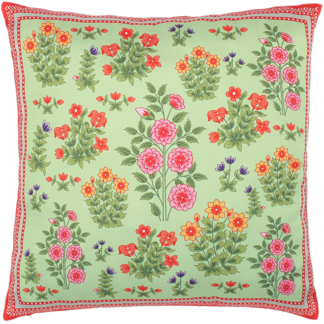 Shabby Chic Floral Val Silk Pillow