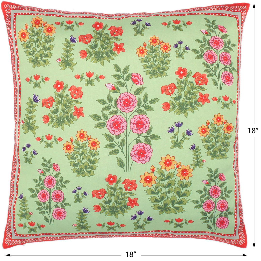 Shabby Chic Floral Val Silk Pillow