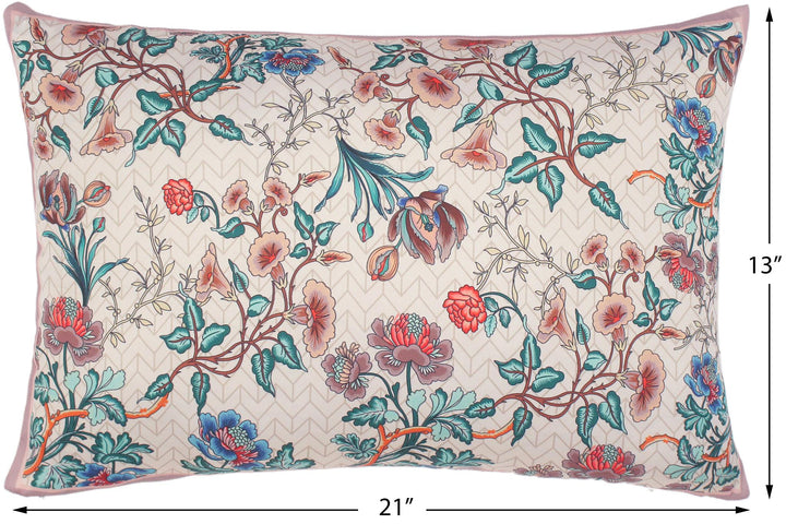 Decorative Floral Oma Elegent Silk Pillow