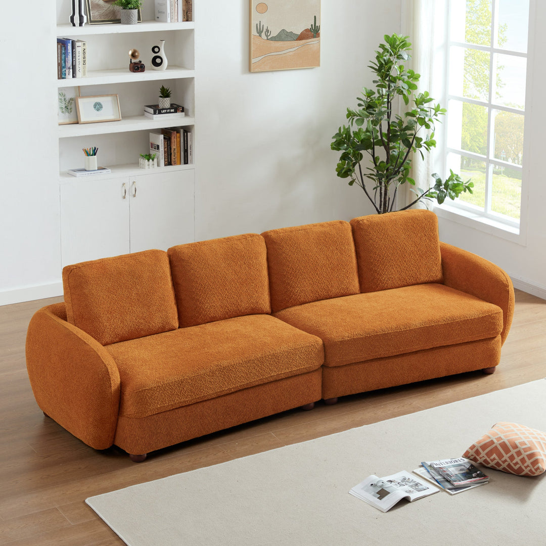 The Paton 114.5'' Boucle Fabric Sofa Era and Style Inspired Home Décor 4