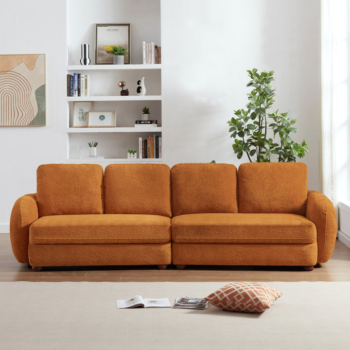 The Paton 114.5'' Boucle Fabric Sofa Era and Style Inspired Home Décor 2