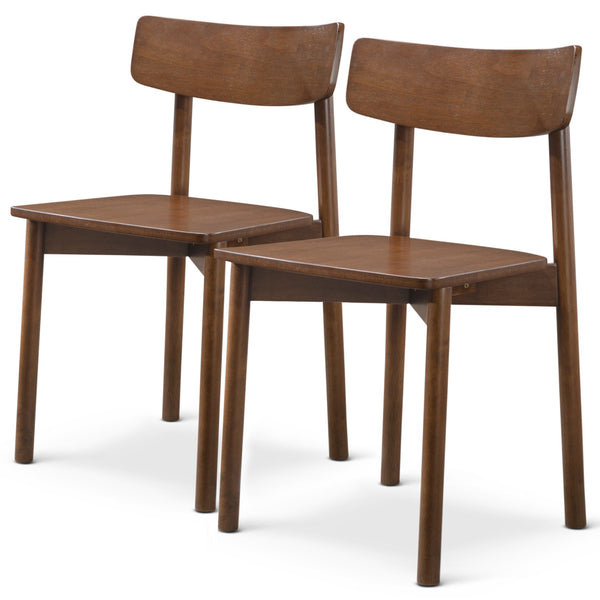 The Pierre Walnut Dining Chair (Set Of 2) Era and Style Inspired Home Décor 1