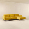 The Ella L-Shaped Dark Yellow Linen Left Sectional Couch Era and Style Inspired Home Décor 4