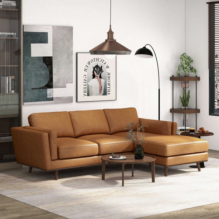 The Chase Genuine Leather Sectional Right Facing Era and Style Inspired Home Décor 2