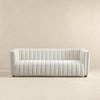 The April Mid Century Modern Luxury Tight Back Beige Boucle Couch Era and Style Inspired Home Décor 3