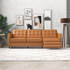 The Christopher Tan Leather Electric Inclining Sofa Left Facing Era and Style Inspired Home Décor 6