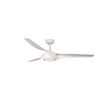 Matte White Star X Indoor Outdoor Ceiling Fan With Led light and Remote