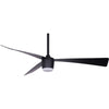 Matte Black Star 7 Ceiling Fan 52" With Led light and Remote by Star Fans