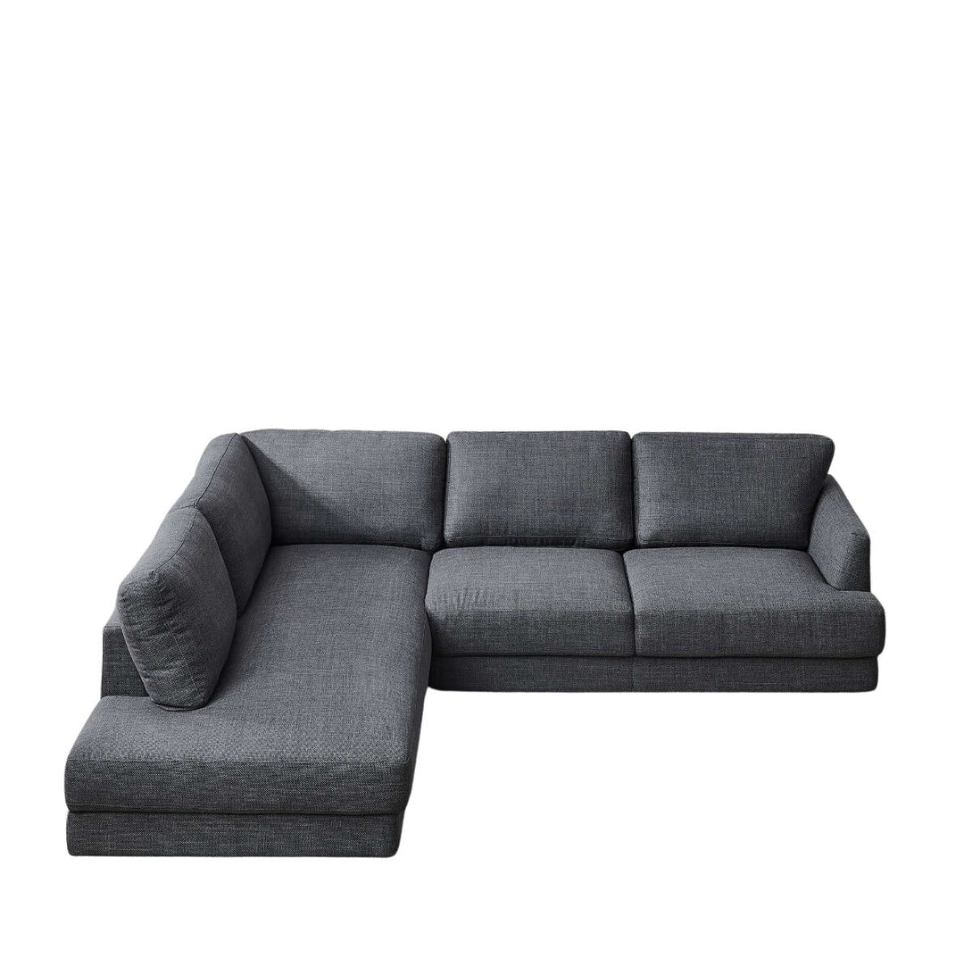 The Glander Cozy Sectional Sofa Left Facing in Dark Gray