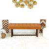 The Cameron Tan Leather Bench Era and Style Inspired Home Décor 3