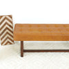 The Cameron Tan Leather Bench Era and Style Inspired Home Décor 4