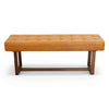 The Cameron Tan Leather Bench Era and Style Inspired Home Décor 1